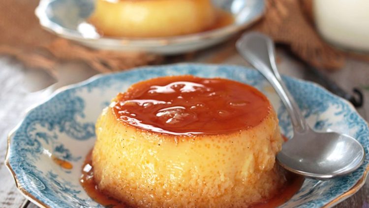 flan à la vanille