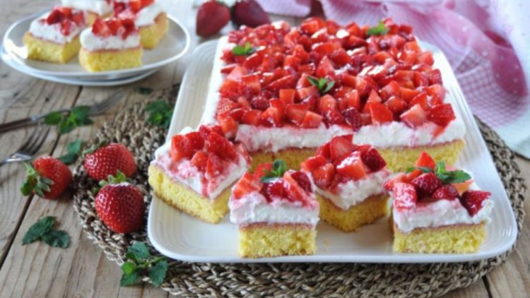 gâteau fraises et mascarpone