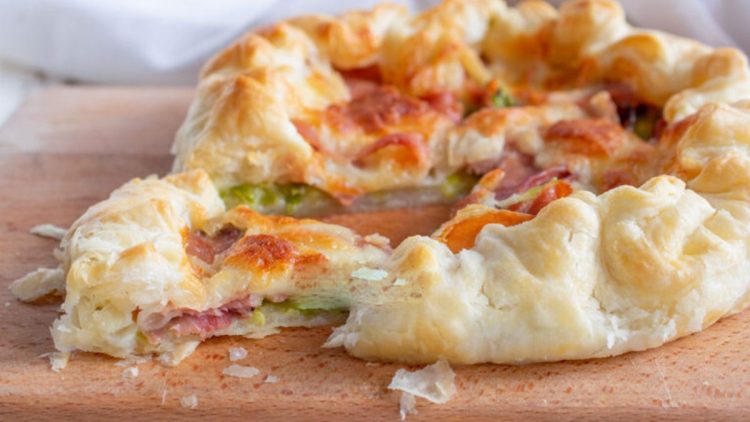 Quiche speck et courgettes