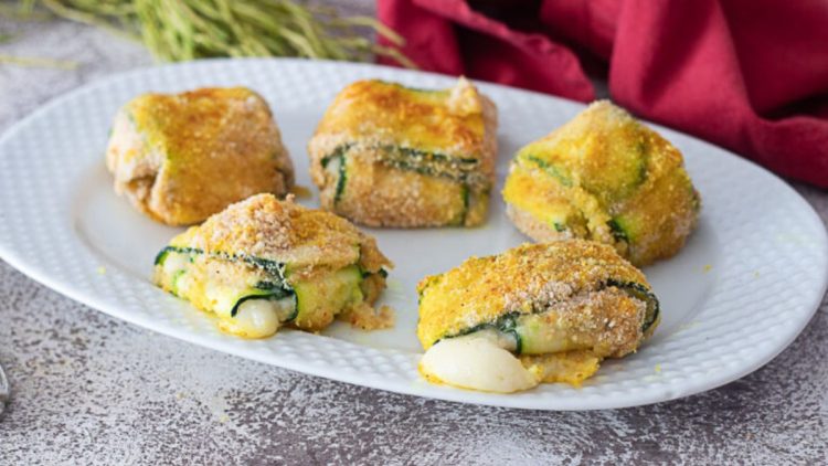 Roulés de courgettes au fromage