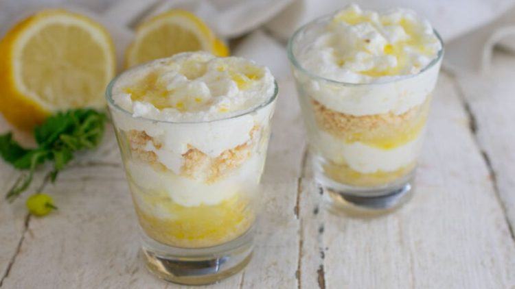 tiramisu au citron en verrines