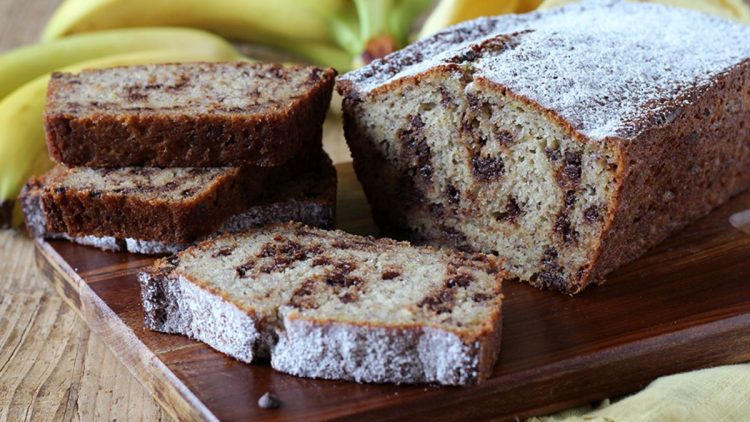 banana bread aux pépites de chocolat