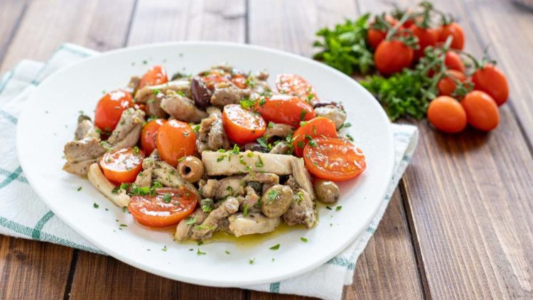 poêlée de poulet à la sicilienne