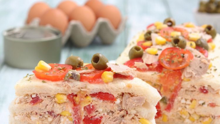 sandwich cake au thon