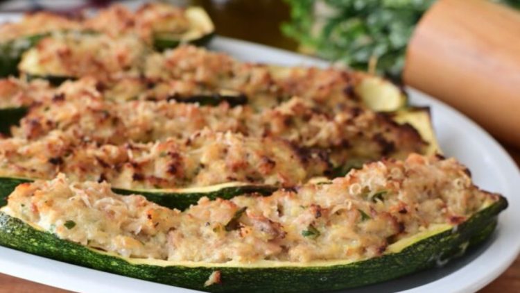 courgettes farcies au thon facile