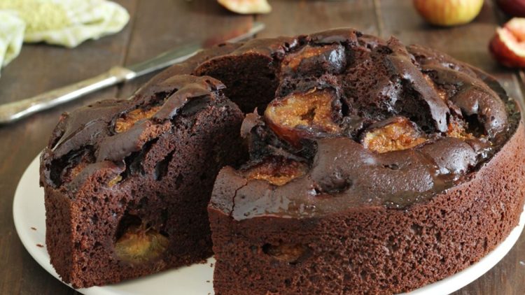 gâteau au chocolat et aux figues