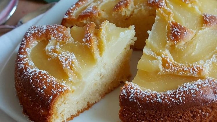 gâteau aux pommes et au yaourt sans beurre