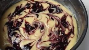 gâteau marbré à la confiture