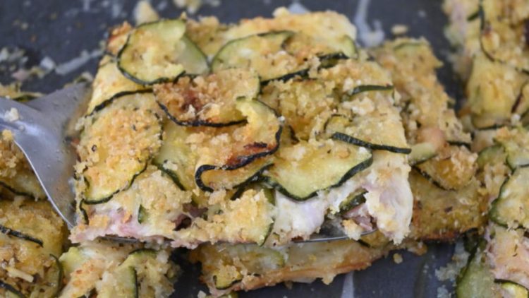 schiacciata courgettes et jambon