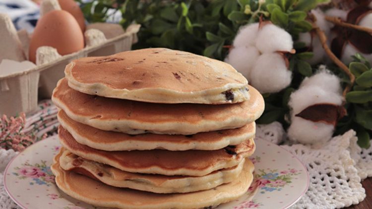 pancakes aux pépites de chocolat 